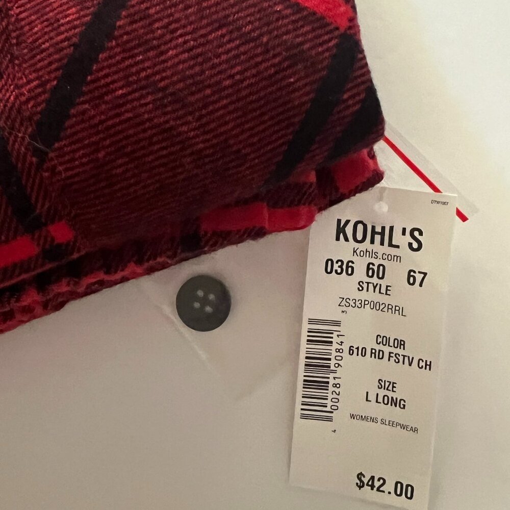 Sonoma Women's Nip 2 Pc Pajama Set Nwt Size L Long - image 2